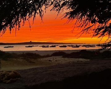 Appartement Boa Vista zeezicht zonsondergang van het terras