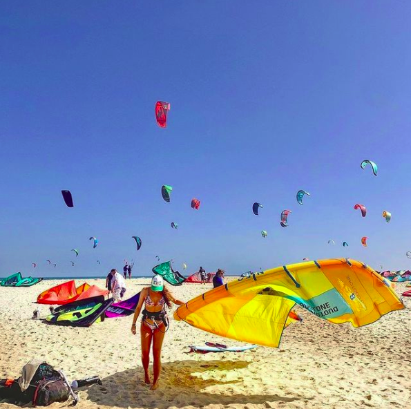 Famous kite beach on Sal